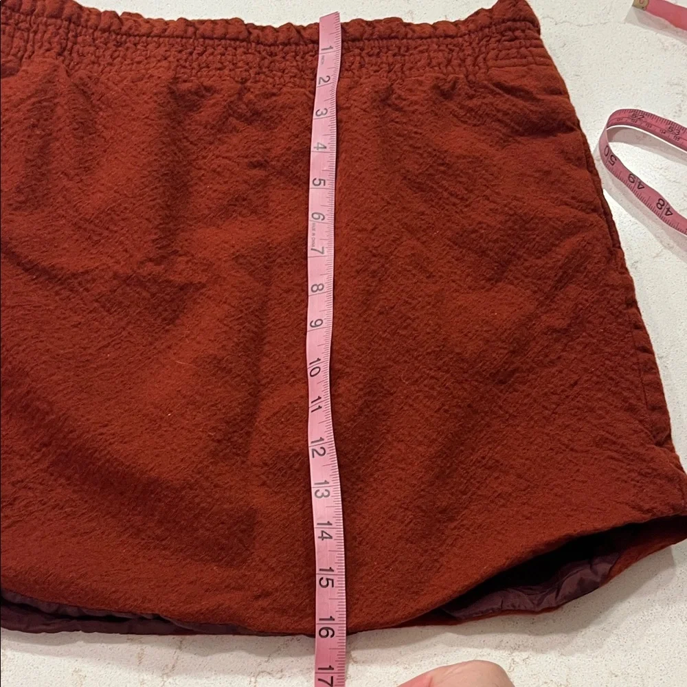 J. Crew Wool Rust Color Mini Skirt